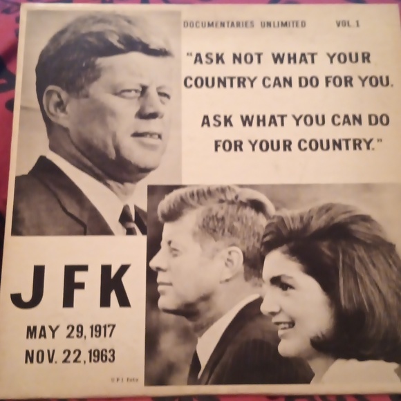 LP33 John F. Kennedy Documentaries Limited  vinyl album - Picture 1 of 2